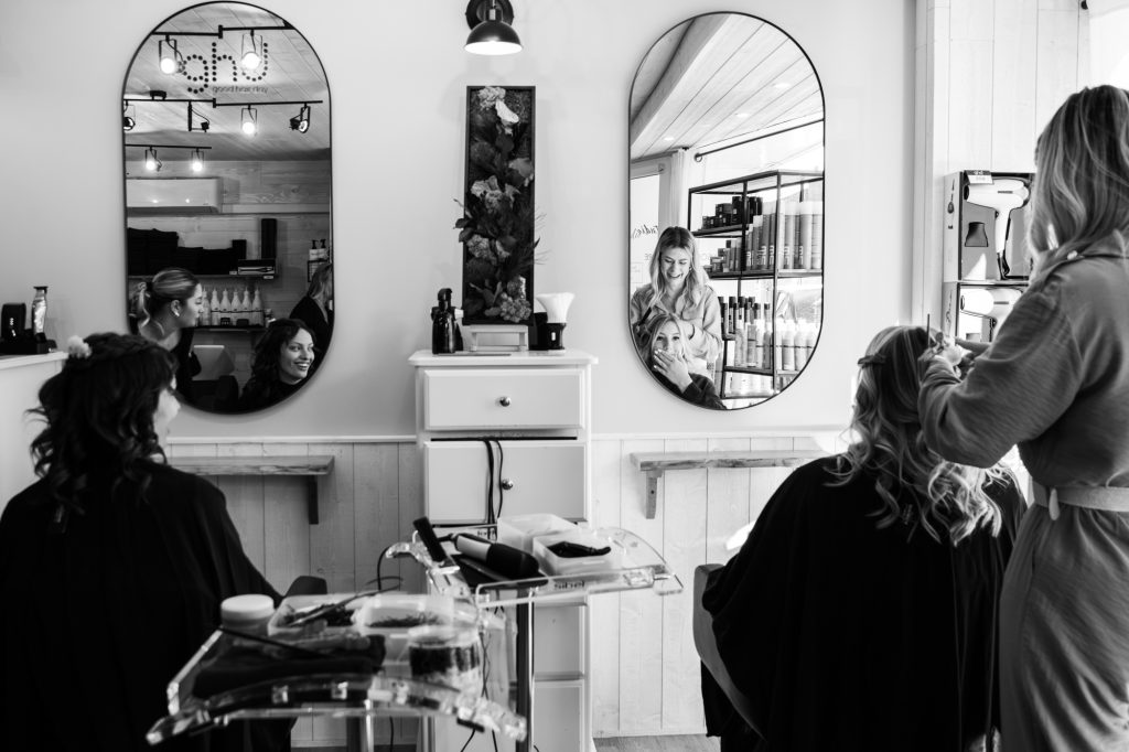 salon de coiffure mariée